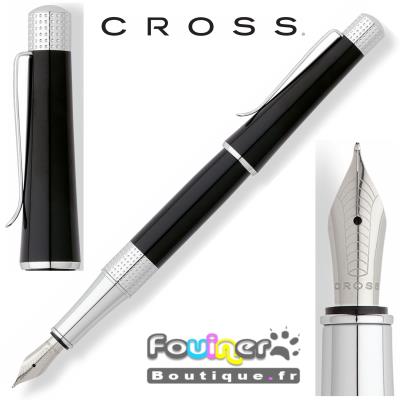 Cross collection Beverly Stylo plume Laqué noir AT0496-4MS