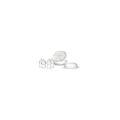 Nuby stérilisateur + 2 biberons souples 210ml