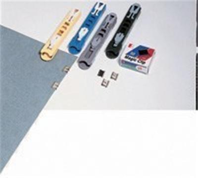 Boîte de 50 clips acier 6,4 mm nickelés réutilisables Solveig