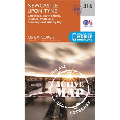 Os Explorer Map Active (316) Newcastle Upon Tyne (Os Explorer Active Map) (Map)