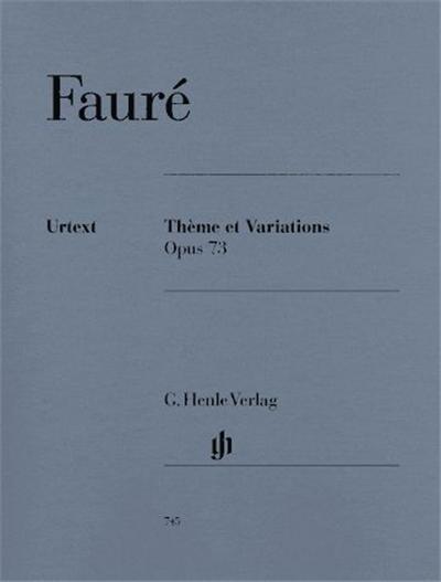 Faure G. Theme Et Variations  Op.73 Piano
