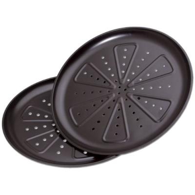 Chg 9776-46 moule à pizza lot de 2 diamètre : 28 cm qualité professionnelle résistant jusqu'à 250°c