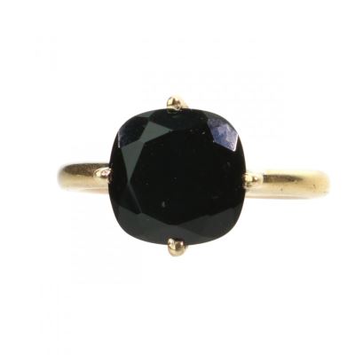 ÉGLANTINE Bague doré 58 Onyx noir