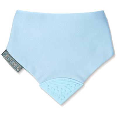 Cheeky chompers simple classic bandana anneau de dentition uni bleu canard