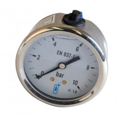 Manomètre axial glycérine 0-4 bar Ø 63mm