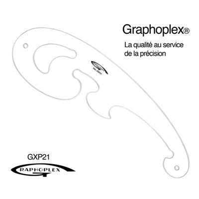 Pistolet en altuglas transparent 30 cm - graphoplex
