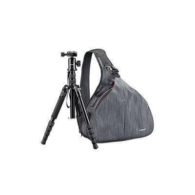 Mantona-sac pour appareil photo-avec triangle mantona trÃ©pied dslm travel gris