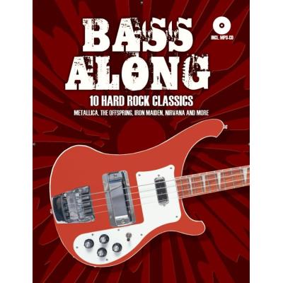 Partitions variété, pop, rock... BOSWORTH BASS ALONG 10 HARD ROCK CLASSICS - BASS GUITAR Basse