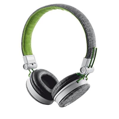 Trust Urban Fyber Casque Audio pour Telephone Portable et Tablette - Gris/Vert