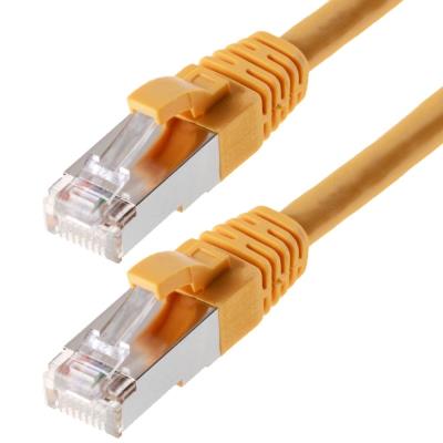 Patchcable sf utp cat 5e jaune 1m - patchcable avec schmalem knickschutz helos 117825
