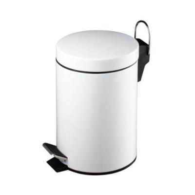 Premier Housewares Poubelle à pédale Blanc 3 L