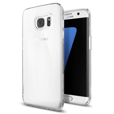 Spigen Liquid Crystal - Coque de protection pour téléphone portable - polyuréthanne thermoplastique (TPU) - clair - pour Samsung Galaxy S7 edge