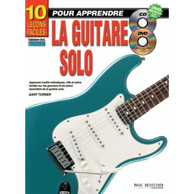 Méthodes et pédagogie PAUL BEUSCHER PUBLICATIONS TURNER GARY - LECONS FACILES POUR APPRENDRE LA GUITARE (10) + CD + DVD - GUITARE Guitare acoustique