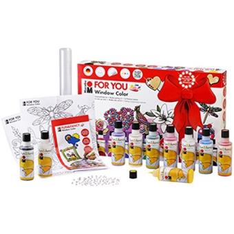 Peinture Pour Vitres Marabu Window Color – 15 Flacons 80 Ml – Base Aquarelle, Lavable – Pour Verre, Miroir, Carrelage – Multicolore - 2