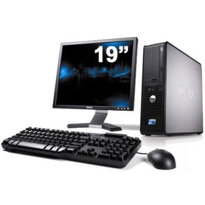 Ordinateur Dell Optiplex 380 SFF + Ecran 19'' - Gris - Intel Celeron E3300 / 2.50 GHz - RAM 2 Go - HDD 160 Go - DVD - Gigabit Ethernet - Windows 7 Pro