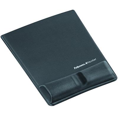 Fellowes 9184001 'Health-V' Lycra Tapis de souris ergonomique avec repose-poignet Graphite
