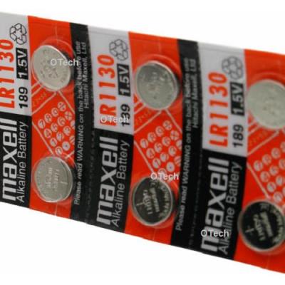 Pile bouton LR-1130 Maxell - Lot de 2