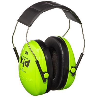3M H510 Peltor Kid Casque antibruit Vert Fluorescent