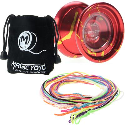 Yoyo k8 leopard rouge/or + 10 ficelles + housse