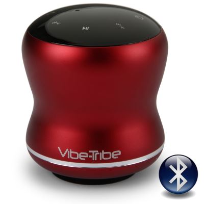 Vibe-Tribe Mamba Ruby Red: 18 Watt Haut-parleurs a Vibration Sans Fil, Bluetooth, Ecran Tactile, Connexions en série & Mains-libres