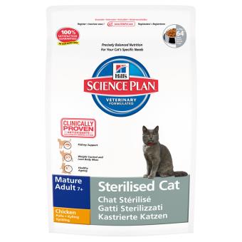 Hill S Science Plan Croquettes Au Poulet Pour Chat Senior Sterilise 3 5kg Nourriture Et Friandises Pour Chat Achat Prix Fnac