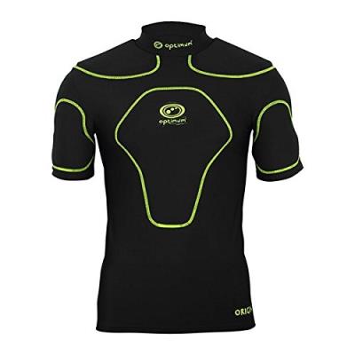 Optimum garçon origin protective protections dépaule - black fluorescent yellow, small