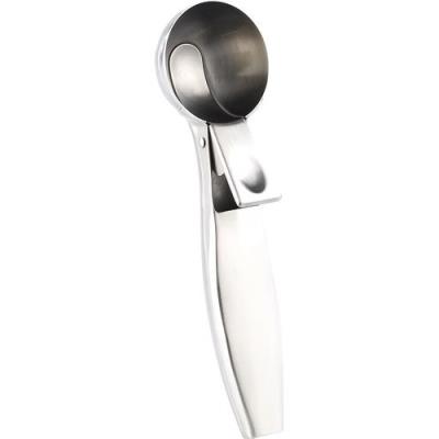 Cuillère à glace avec bouton poussoir
