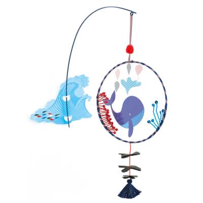Mobile mural baleine pour chambre marin djeco