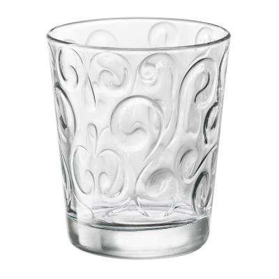 Verre à eau en verre motif arabesque transparent 29.5cl - Set de 6 NAOS