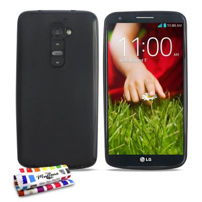 Coque Souple ORIGINAL Ultra Fine Noir Le Glossy Hybrid de MUZZANO pour LG OPTIMUS G2