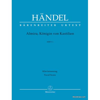 Partitions classique BARENREITER HÄNDEL G.F. - ALMIRA, KÖNIGIN VON KASTILIEN HWV 1 - VOCAL SCORE Voix solo, piano