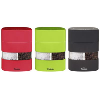 TRUDEAU 5050015 MOULIN 2 EN 1 SEL ET POIVRE 8,25 CM COLORIS ASSORTIS ACRYLIQUE