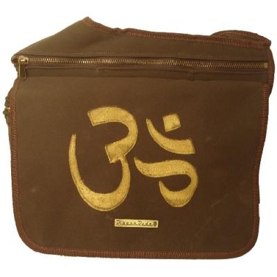 diaper dude sac en simili daim motif ohm marron