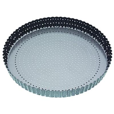 Master class moule à quiche/tarte circulaire et cannelé revêtement antiadhésif gris 30 cm