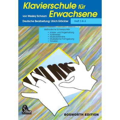 Méthodes et pédagogie BOSWORTH JOHN WESLEY SCHAUM - JOHN WESLEY SCHAUM - KLAVIERSCHULE FUR ERWACHSENE 3 AND 4 - PIANO SOLO Piano