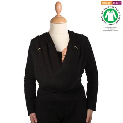 Babylonia - Echarpe de portage TRI.COTTI 100% coton Bio - Large - Noir