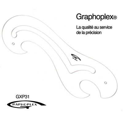 Pistolet en altuglas transparent 33 cm - graphoplex