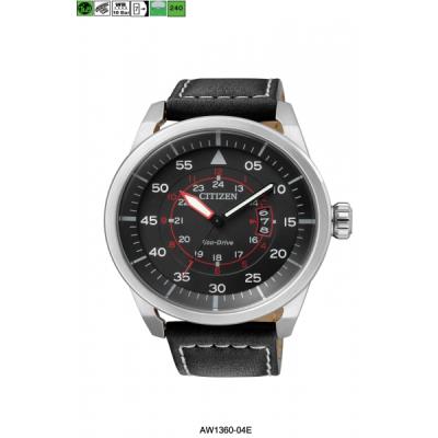 Montre Citizen Radio Pilotée AW1360-04E Eco-Drive - Noir