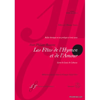 Partitions classique BARENREITER RAMEAU J.P. - LES FETES DE L'HYMEN ET DE L'AMOUR Voix solo, piano