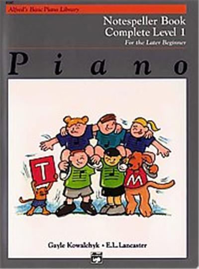 Alfred's Basic Piano Library Notespeller Book Complete Level, Alfred's Basic Piano Library Series