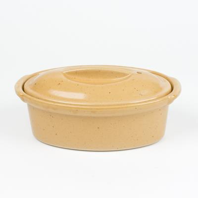 Digoin ceramiques terrine ovale n6 caramel 1l