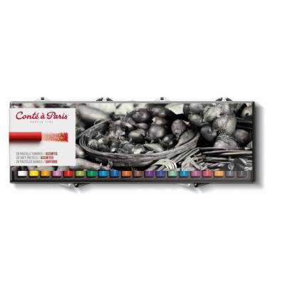 CONTE A PARIS Set de 20 Pastels Tendres Assortis