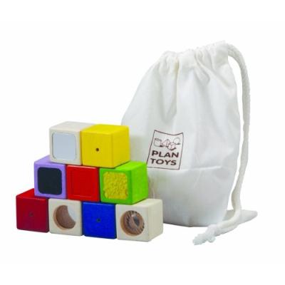 PLANTOYS - PT5531 - JOUET EN BOIS - JEU D'ÉVEIL - BLOCS SENSORIELS