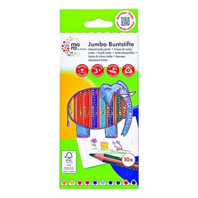 Mara By Marabu Buntstifte Jumbo, 10Er Karton-Etui 043000401
