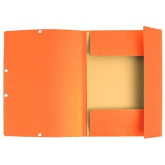 2€25 sur Exacompta : Chemise Cartonnée élastique A4 - Fabriquée en France -  Orange - Chemise sous-chemise et rabat élastique - Achat & prix