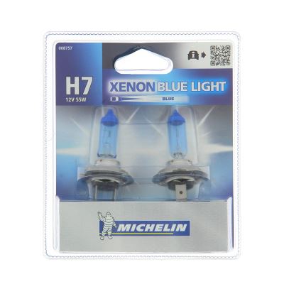 Michelin 008757 Blue Light 2 Ampoules H7 12 V 55W