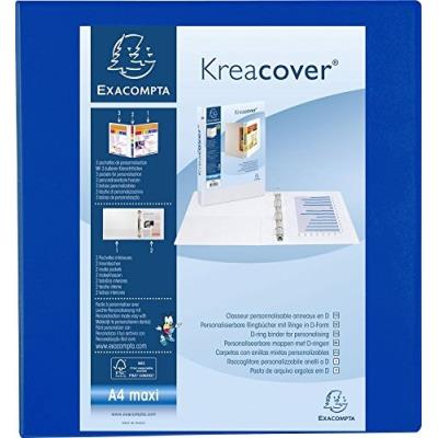 Exacompta Classeur à anneaux PP polypropylène DIN A4 4 anneaux 60 mm 90 mm 1 pcs - vue 2
