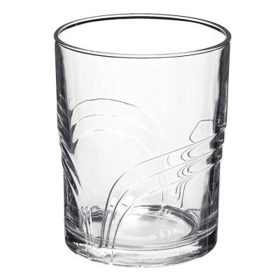 Verre Ã  eau en verre trempÃ© motifs arcs transparent 27.8cl - Set de 6 ARCO