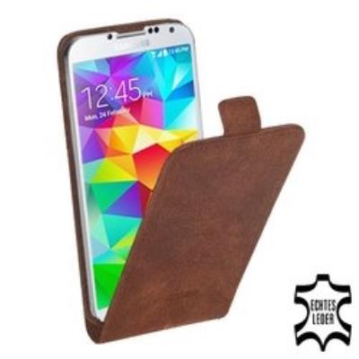 Pedea cuir flip cover pour samsung galaxy s5, braun - sadapte g900f 11160062
