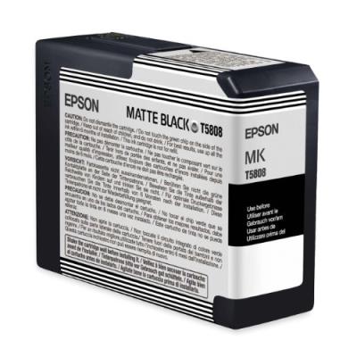 Epson T5808 Cartouche d'encre d'origine 1 x noir mat